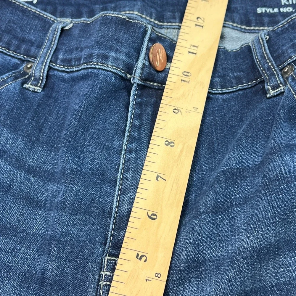 Mugsy Kinzies Jeans Mens 35x32 Blue Dark Wash Straight Leg Stretch Performance - Picture 7 of 10